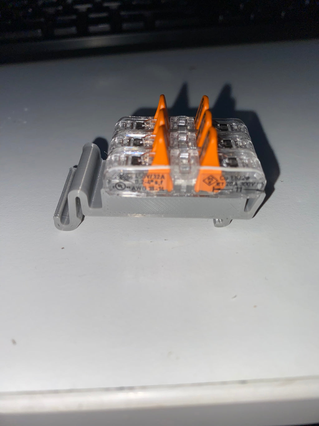 DIN Rail Clip for WAGO 221-2411 Inline Connector
