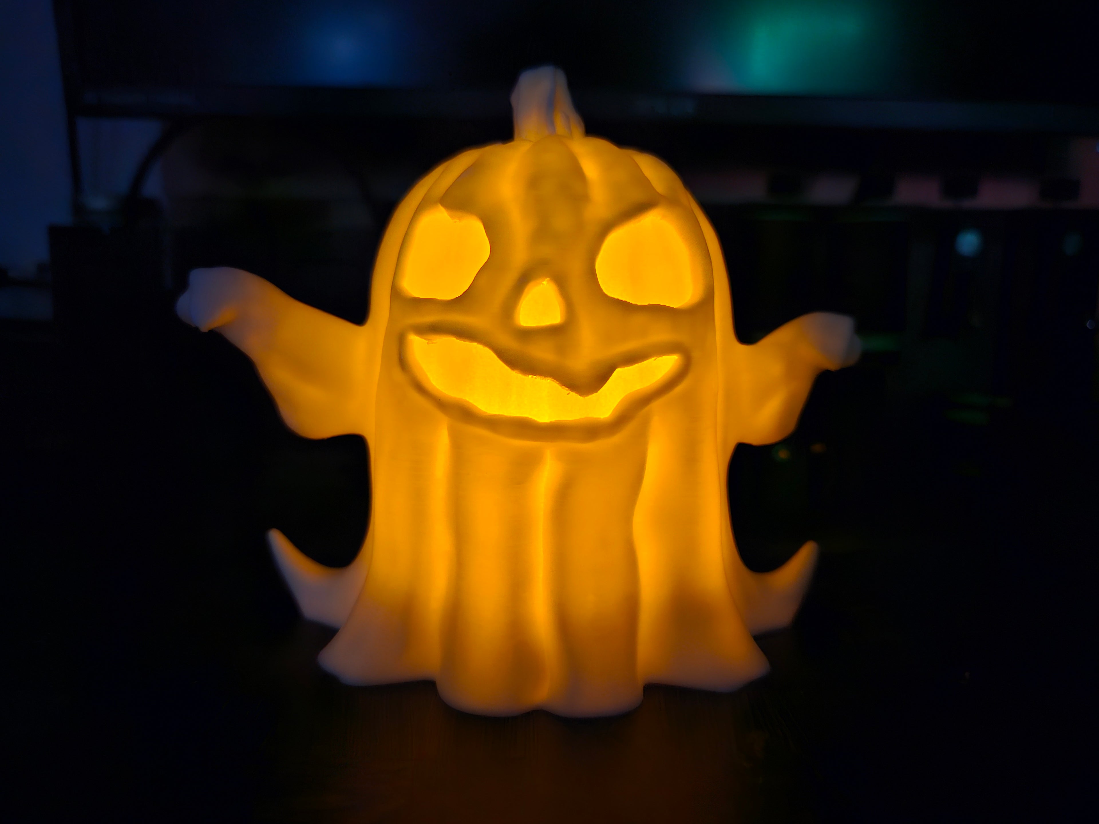 Pumpkin Ghost Lantern