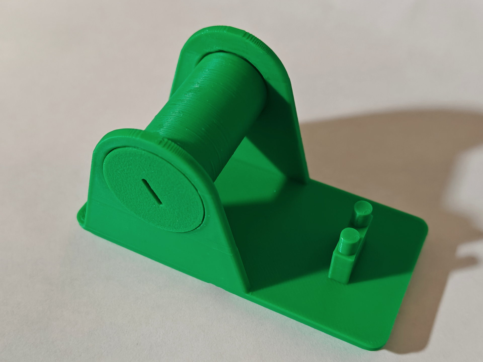 Solder spool holder for Gridfinity