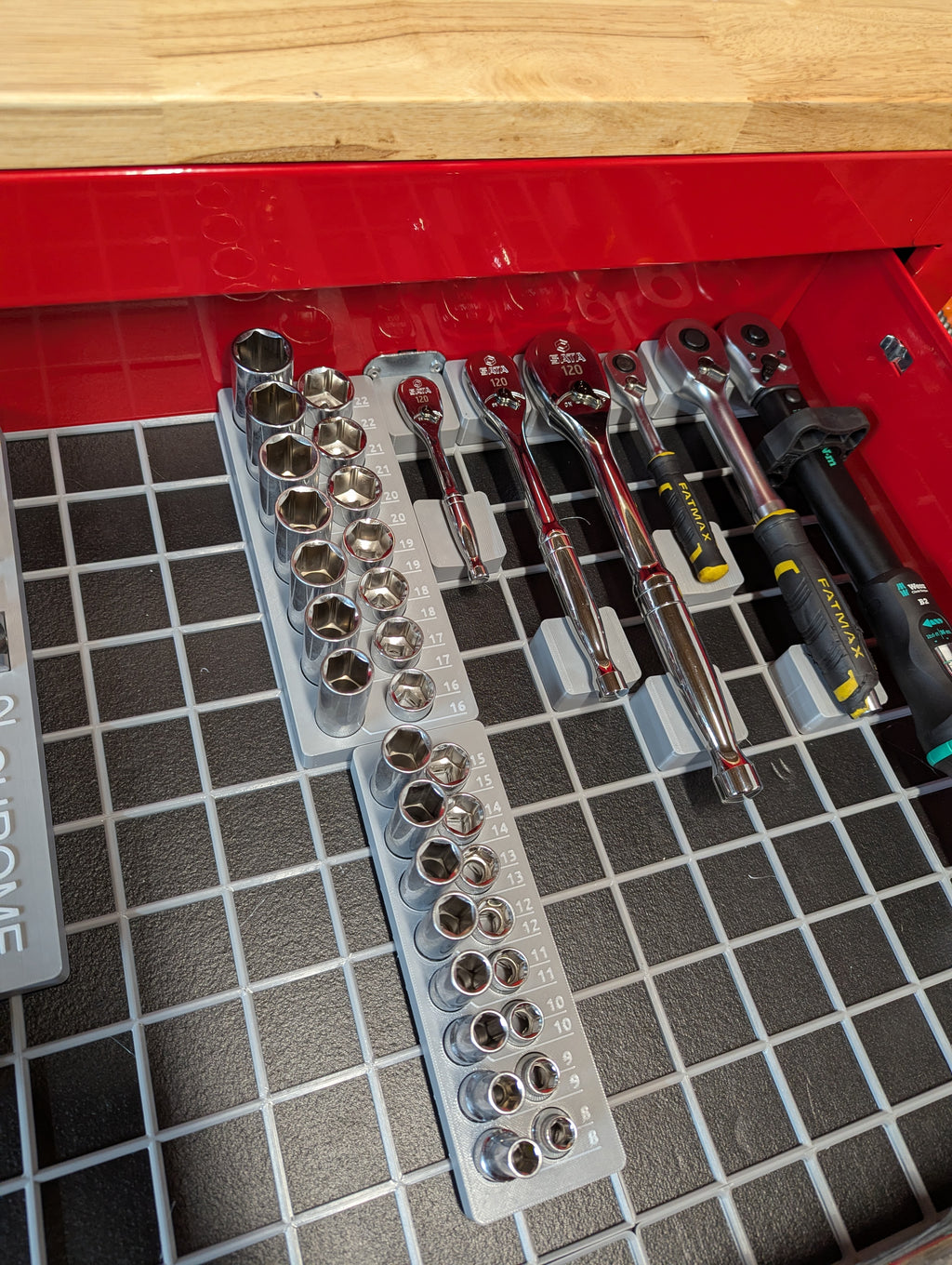 Gridfinity universal ratchet holders