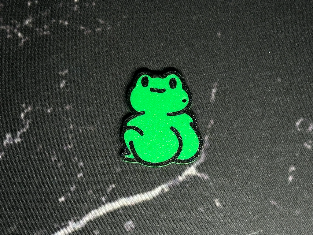 Cute ass frog keychain