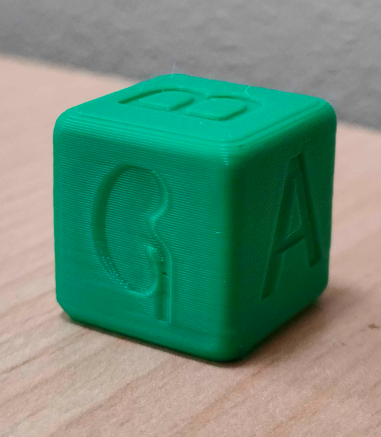 Test answer cube
