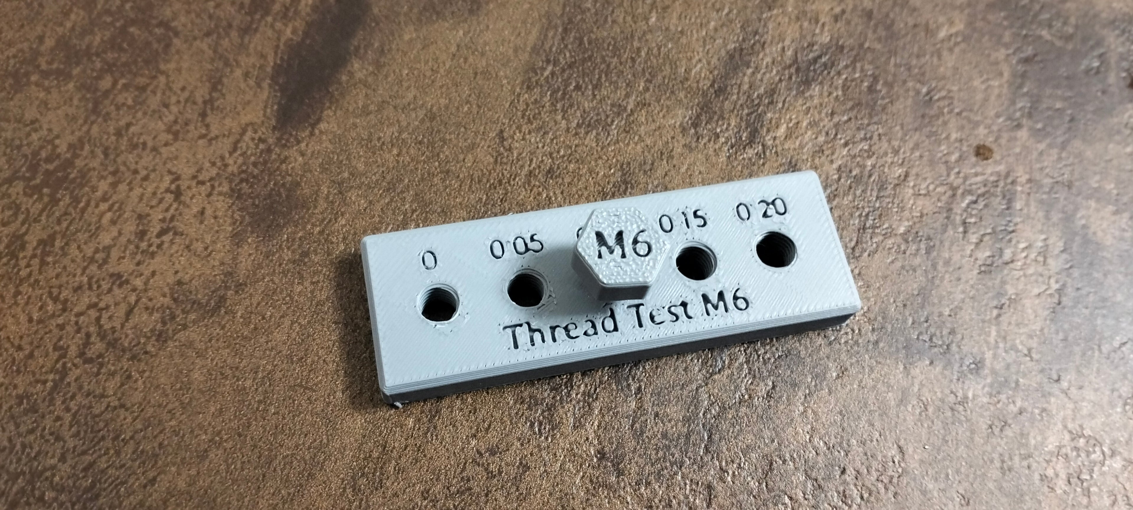 Thread test M6