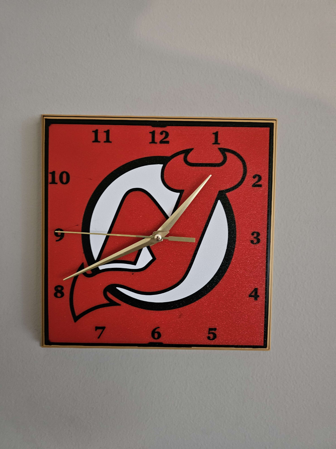 New Jersey Devils Clock Face