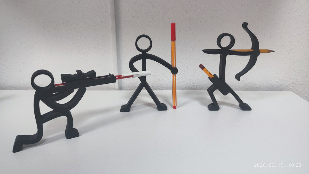 Stick Figure Pen & Pencil Holders