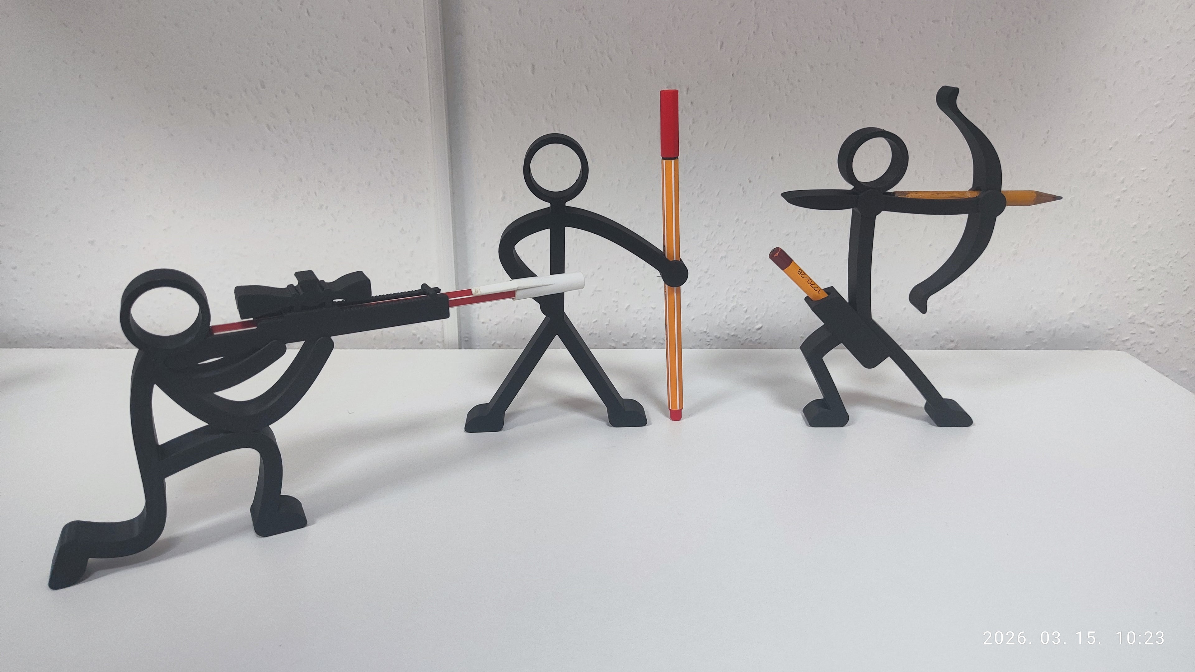 Stick Figure Pen & Pencil Holders