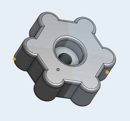 M5 Thumb screw 33mm wide