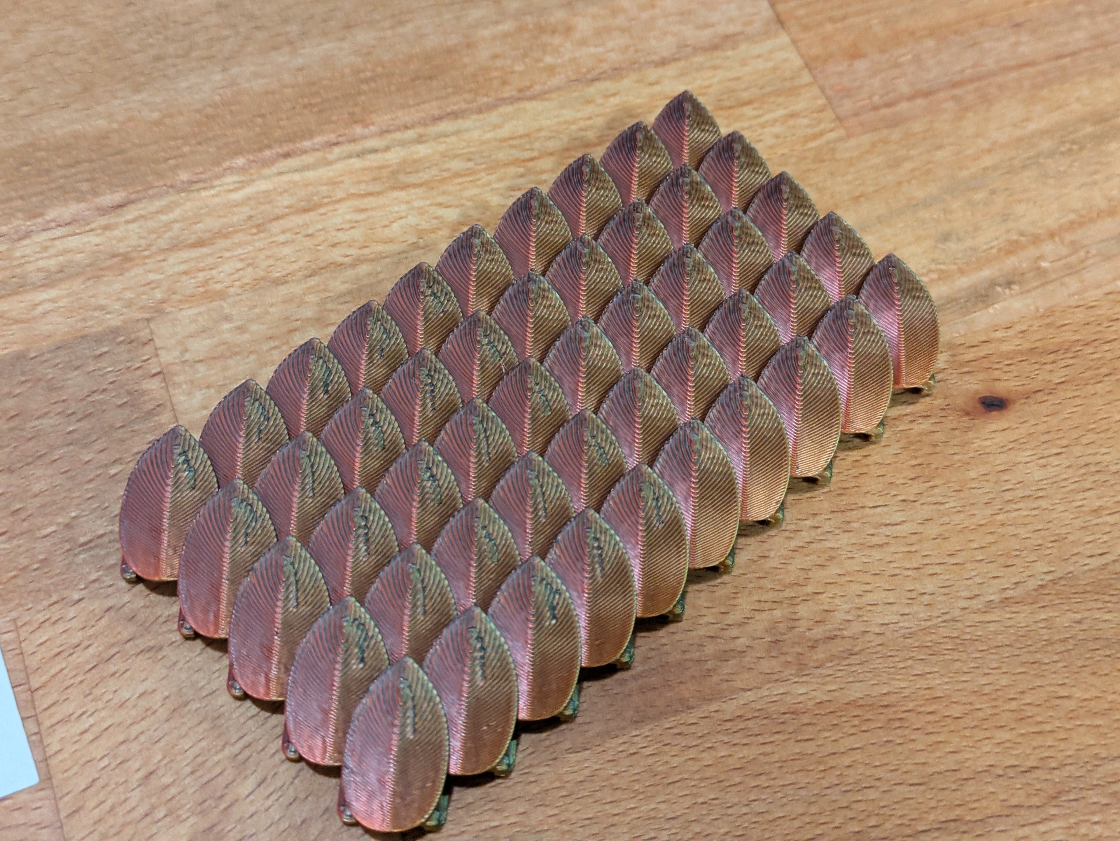 Dragon Scale Mail Connectable Fabric