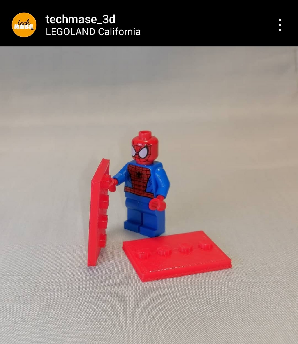 Minifigures Brick square base plate