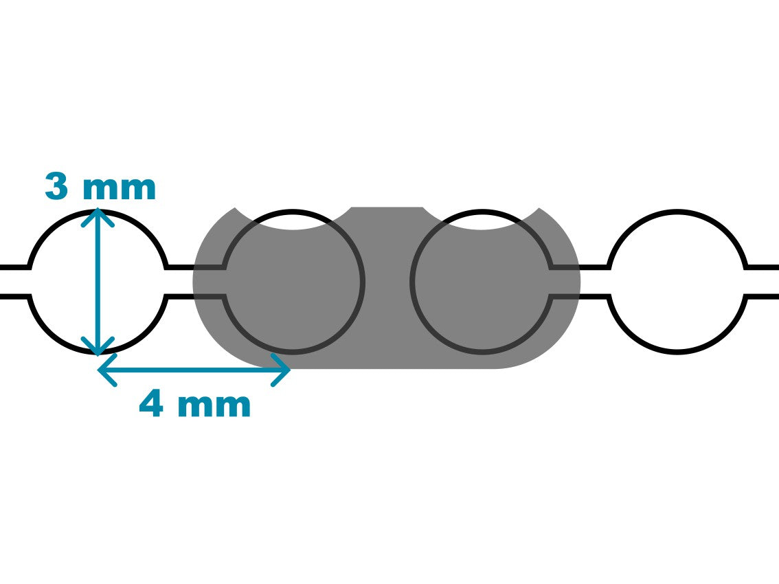 Roller blind bead chain connector