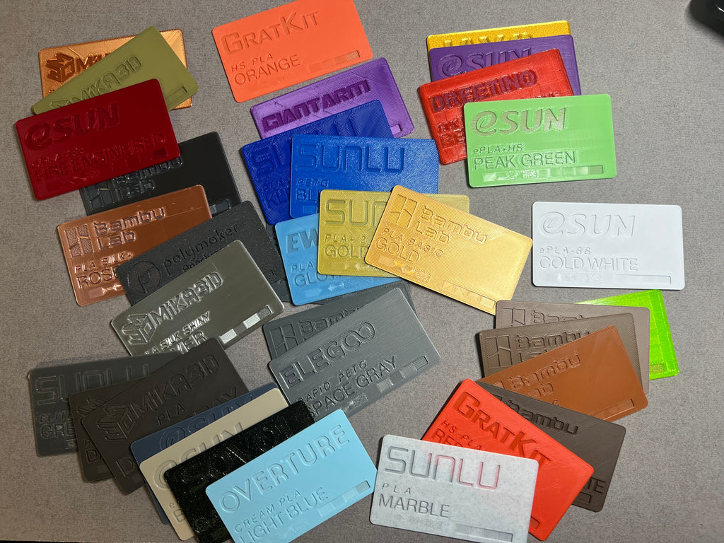 Business Card Swatch - Filament Management System