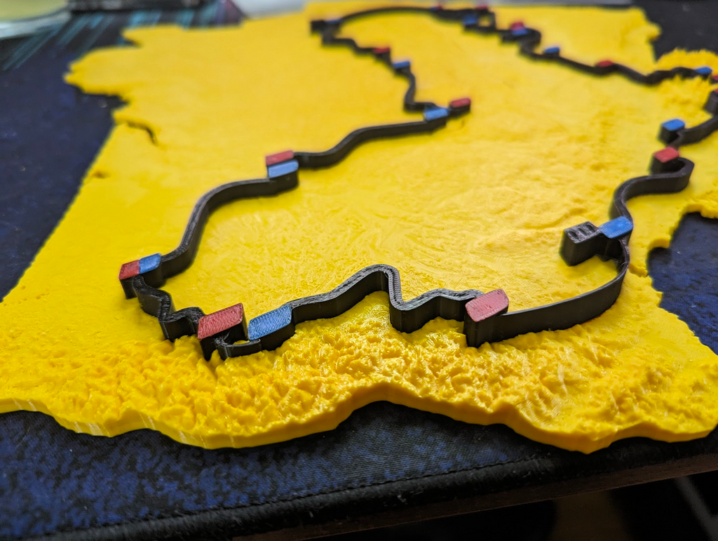 Map of Tour de France 2024