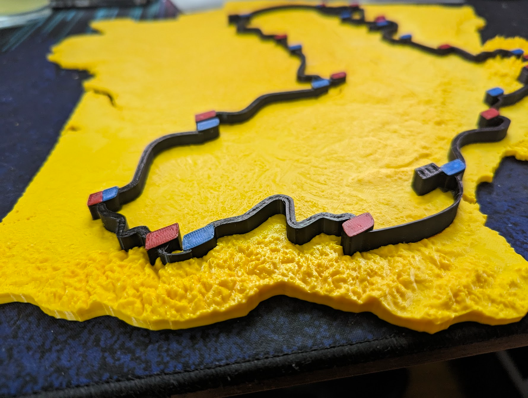 Map of Tour de France 2024