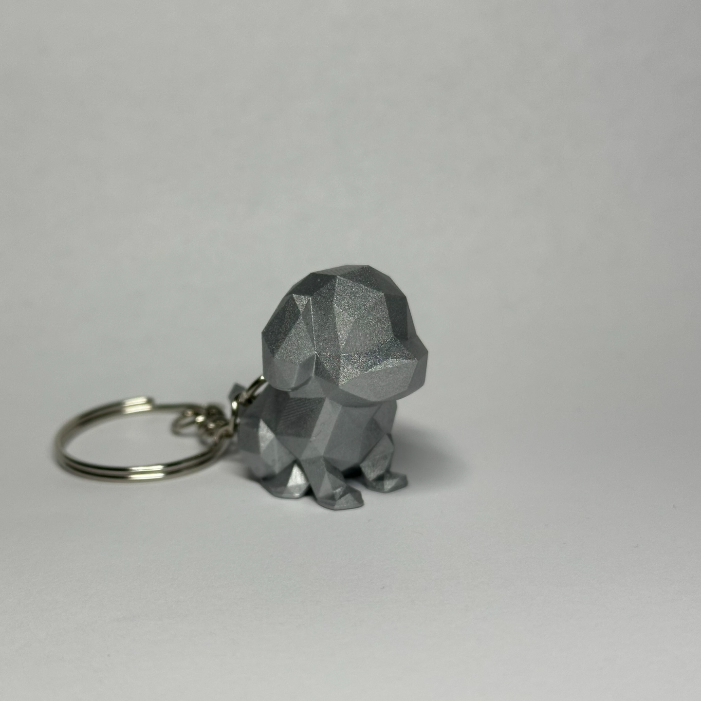 Low Poly Puppy keychain