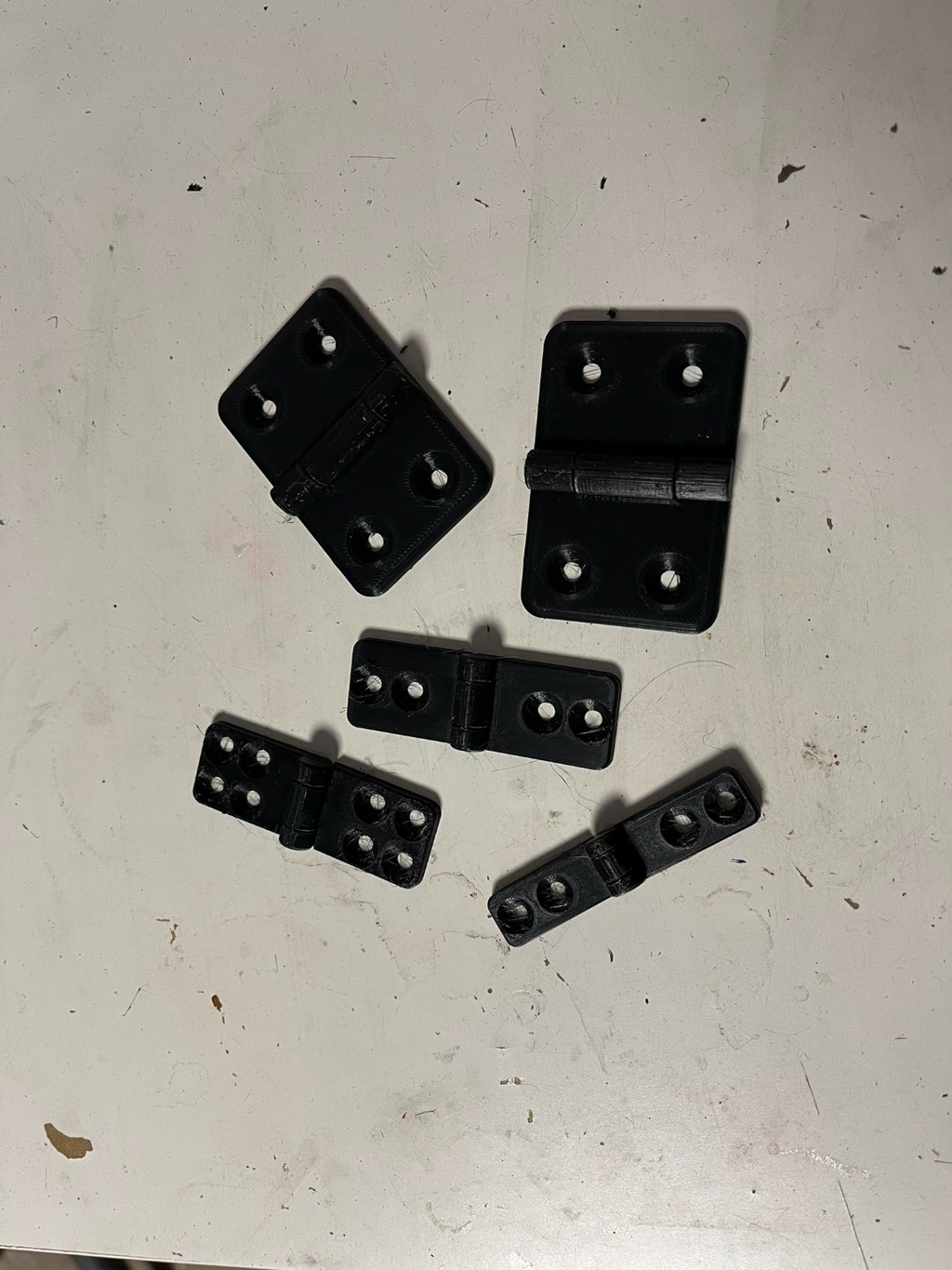 Hinges for furniture, more variants