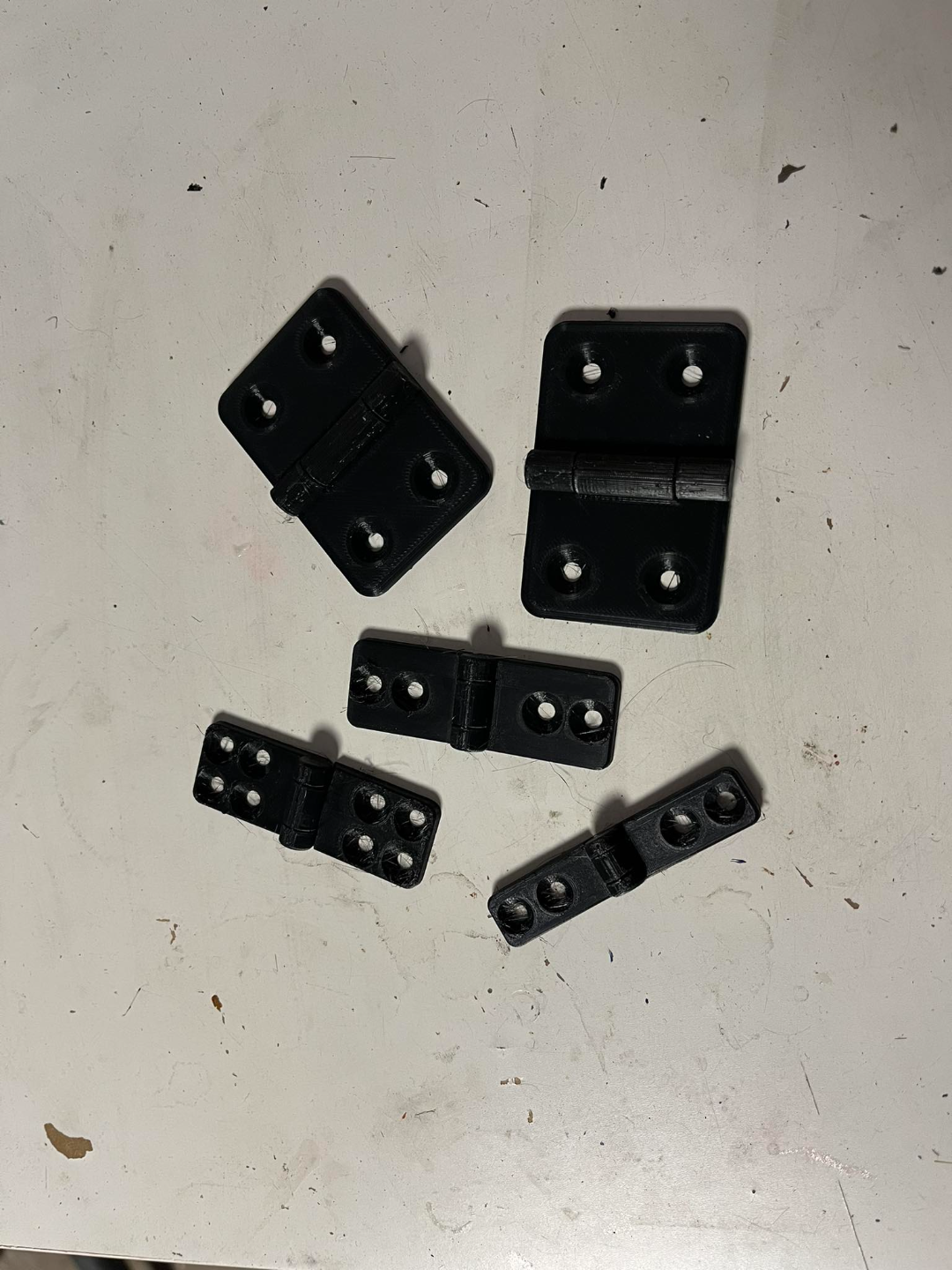 Hinges for furniture, more variants
