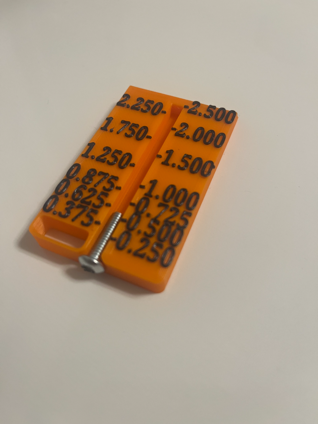 Vex V5 Screw Sizer