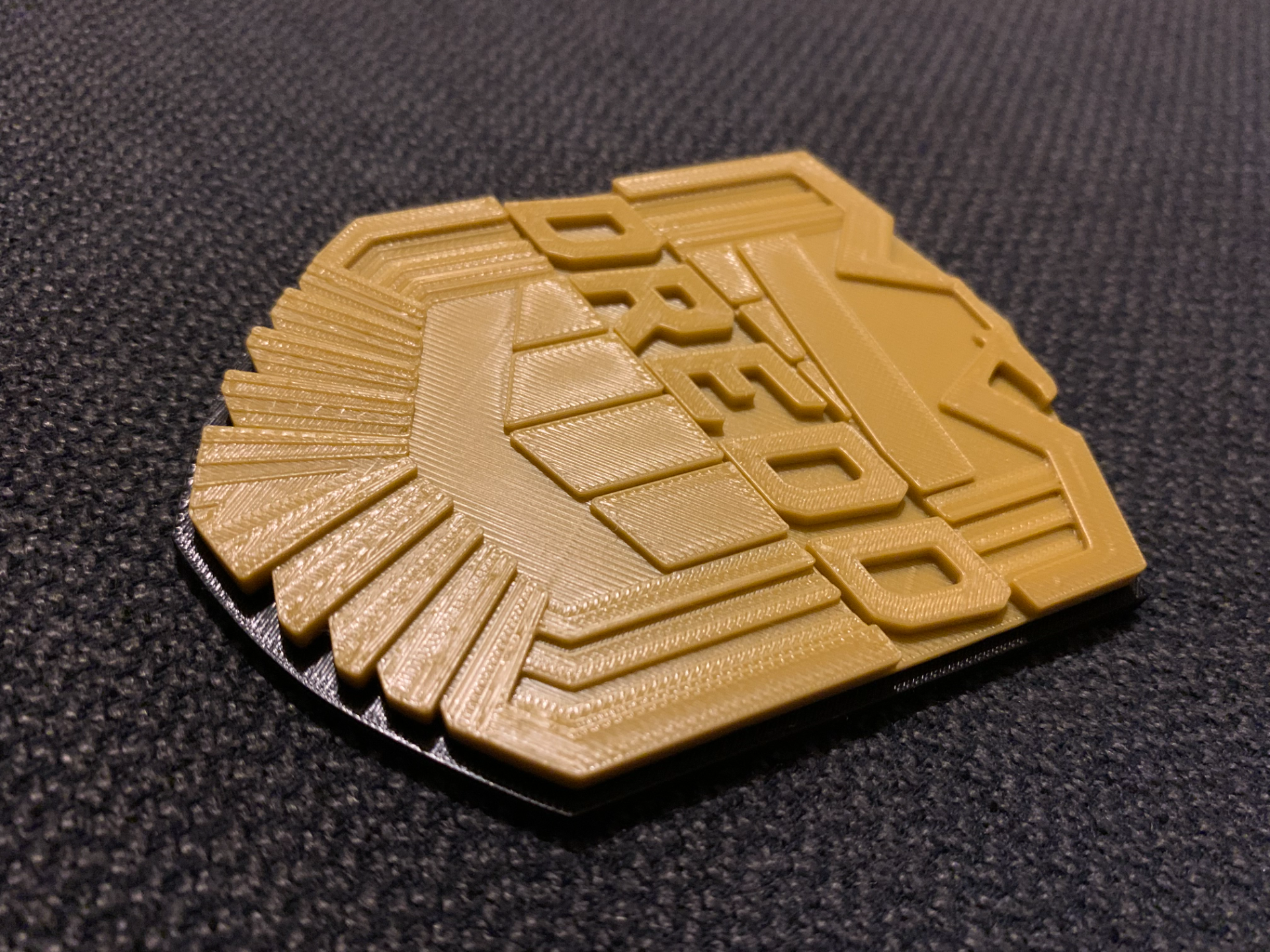 Judge Dredd badge 2012 movie badge