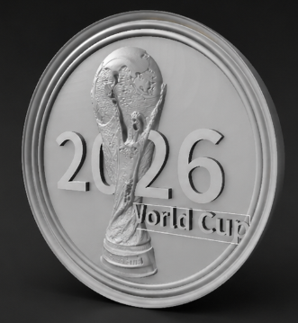 2026 World Cup Commemorative Coin| Easy 3D Print
