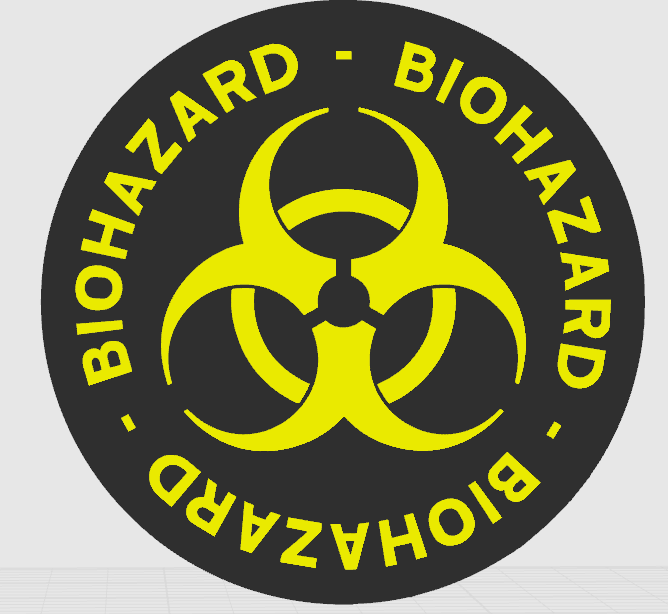 Biohazard coaster