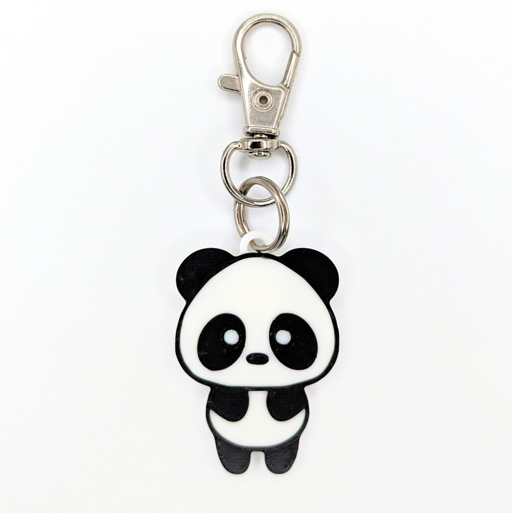 Cute Panda Keychain - Panda 5 by Amanda Roos