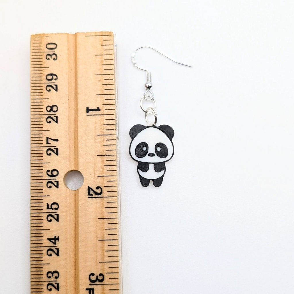 Cute Tiny Panda Earrings - Panda 5 by Amanda Roos