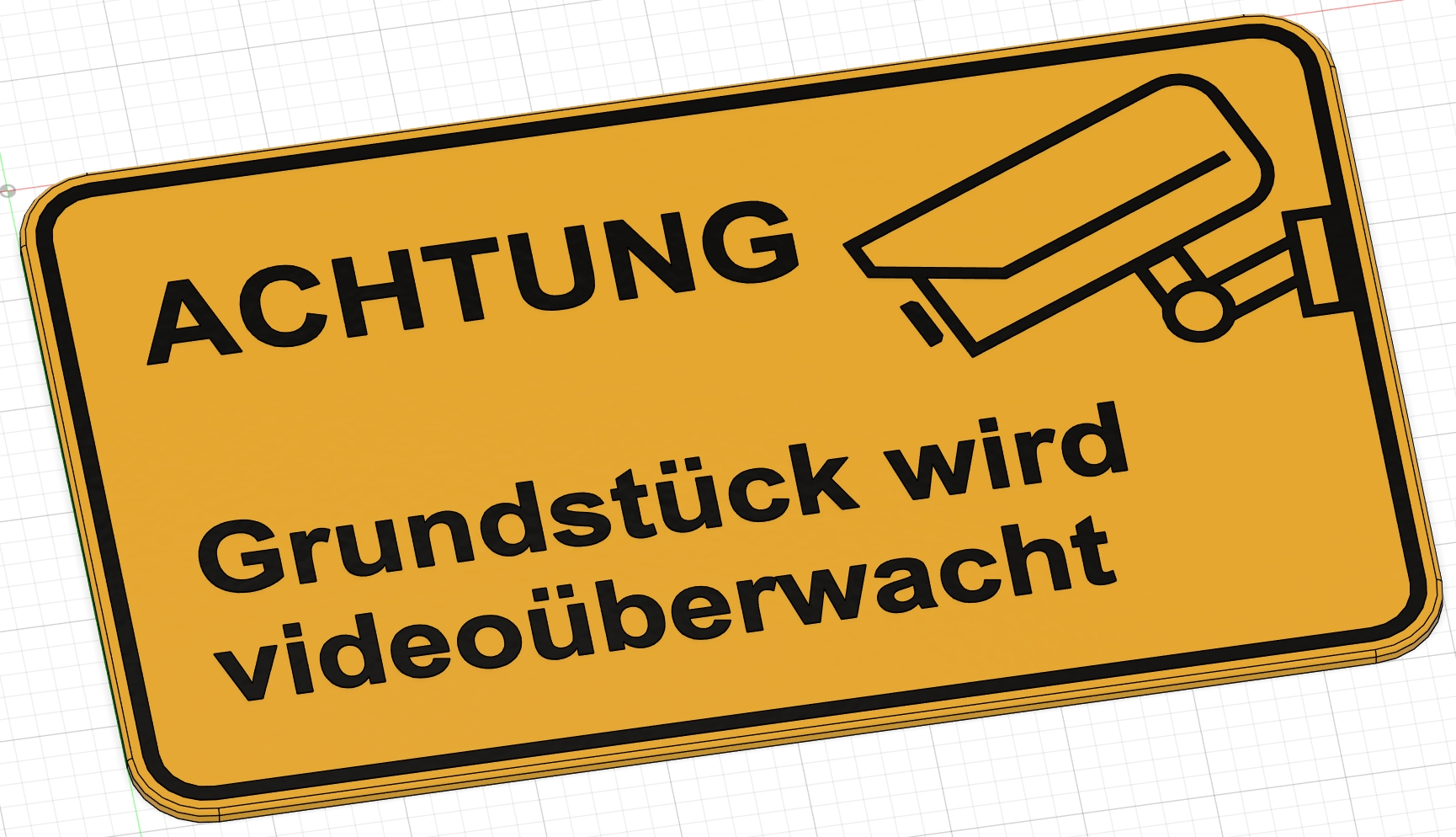 Schild Videoüberwachung