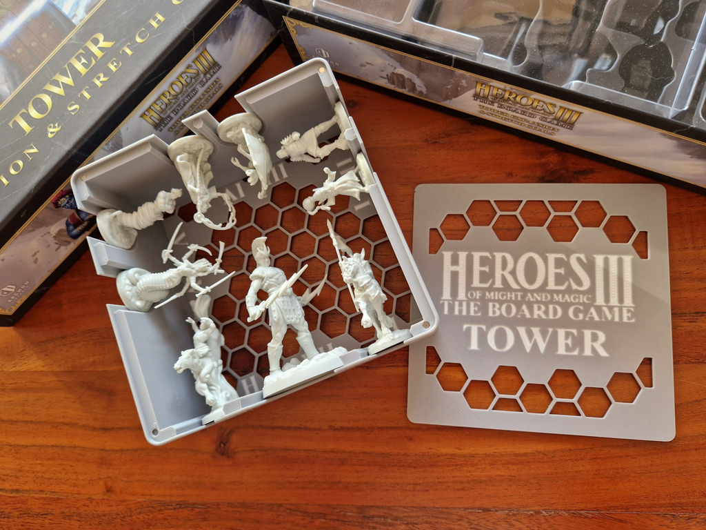 Tower miniatures insert for Heroes 3 Board Game