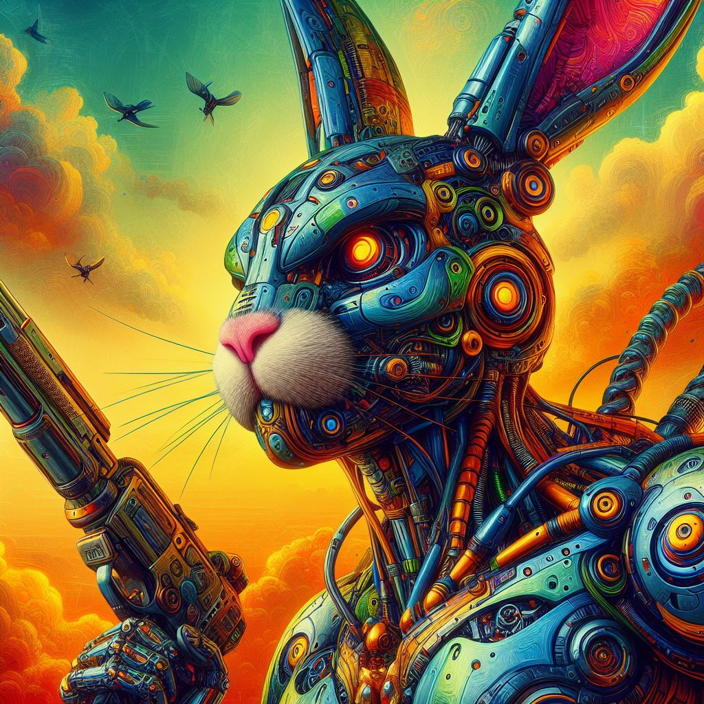 Cyborg Bunny CMYK