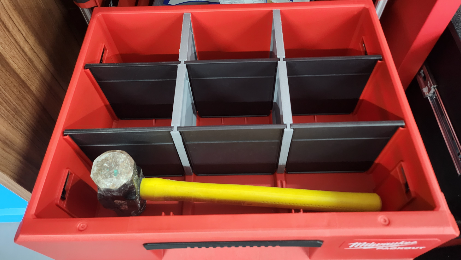 Partial dividers for Packout 2-drawer toolbox