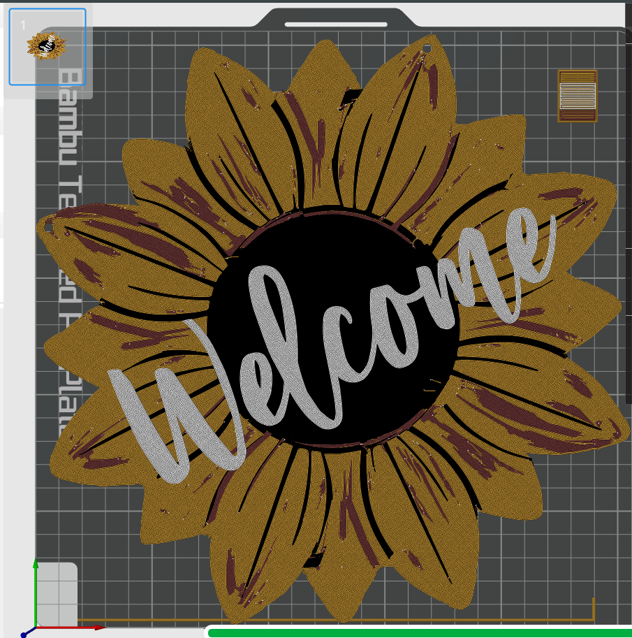 Sunflower Welcome Sign