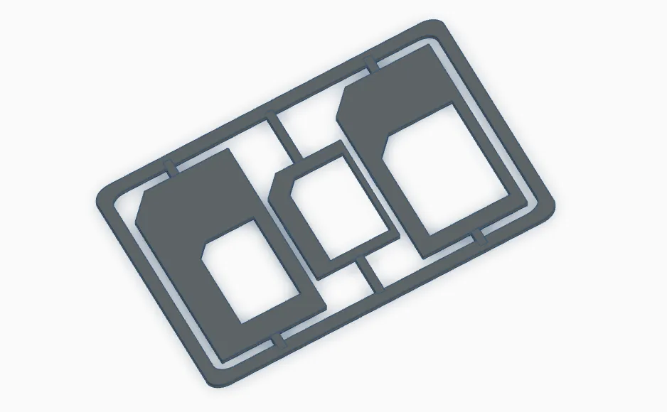 sim adapter kit card (very small)