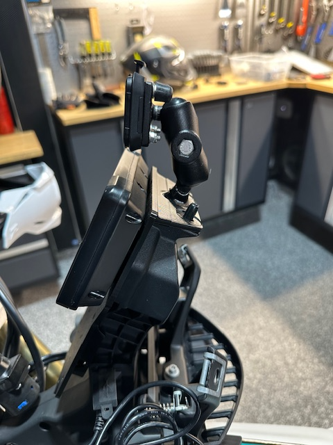 Kove 450 Rally Tablet / GPS mount with lower and upper mounting, Upper RAM ball