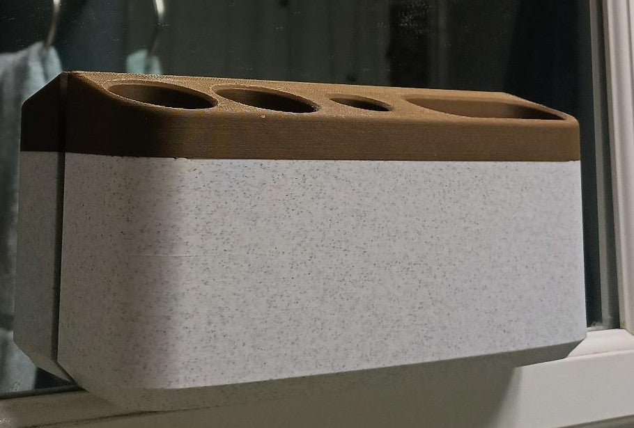 Modern Toothbrush Wall or Mirror Organizer