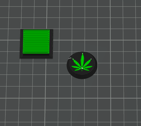 Bambu Extruder Wheel - Weed Leaf black/green