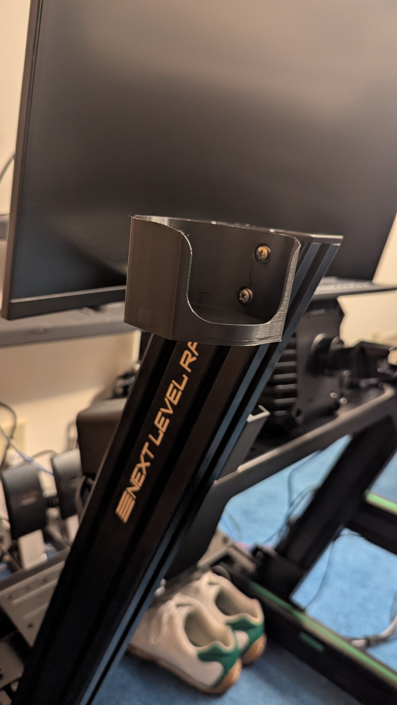 Cup holder for Next Level Racing Sim Rig - slim