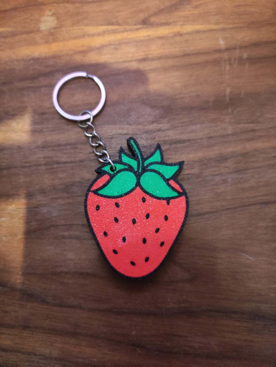 Strawberry keychain NFC