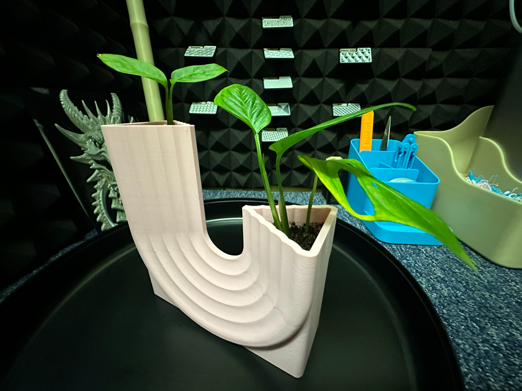 Vase (Drainage holes added for plant.)