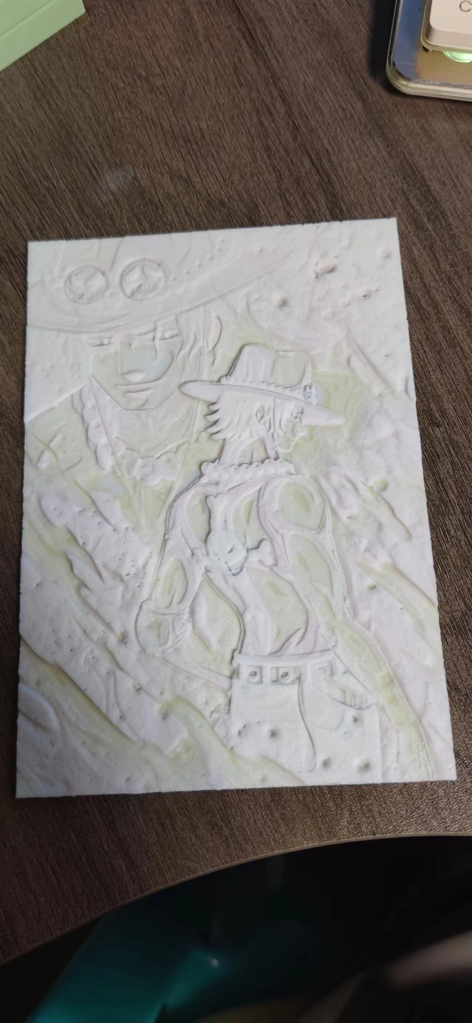 火拳艾斯浮雕画