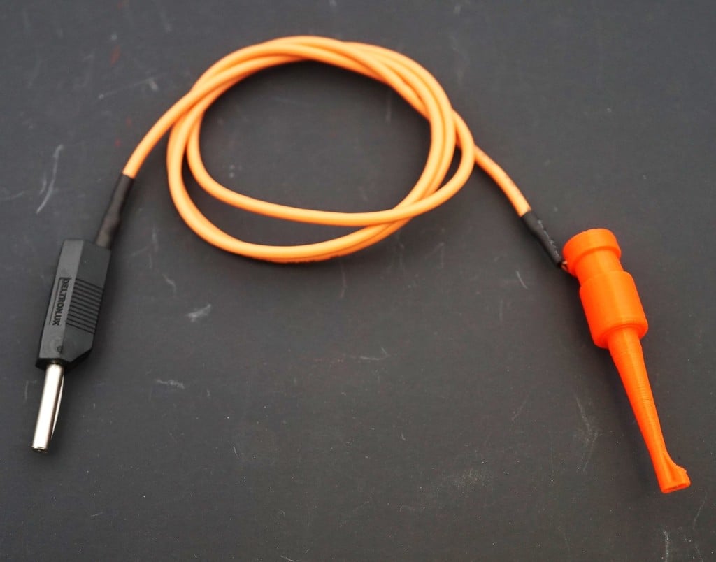 Electrical clip probe (spring loaded)