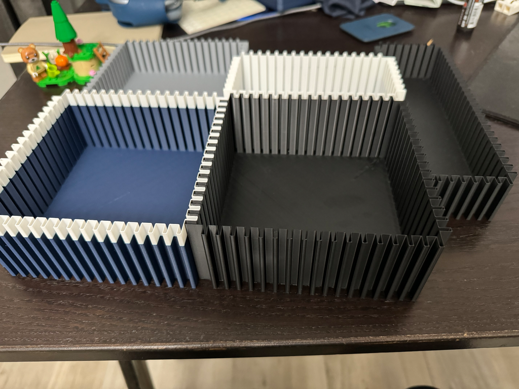 Interlocking Vase Modular Bin - Ikea Alex drawers
