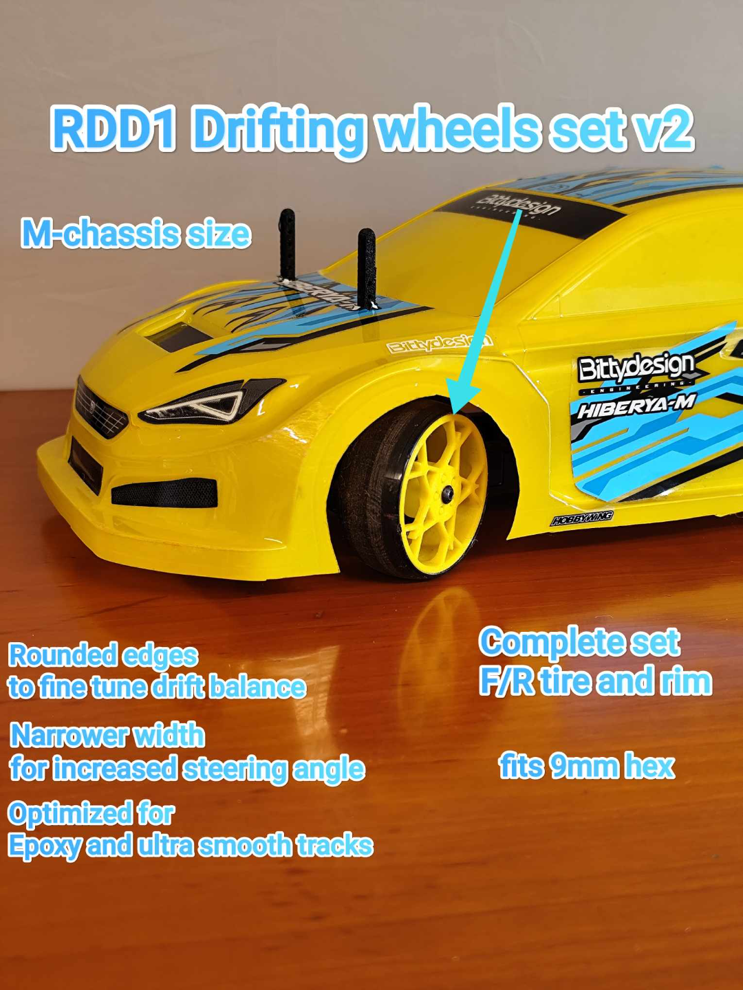 RDD1 Drifting wheels set v2