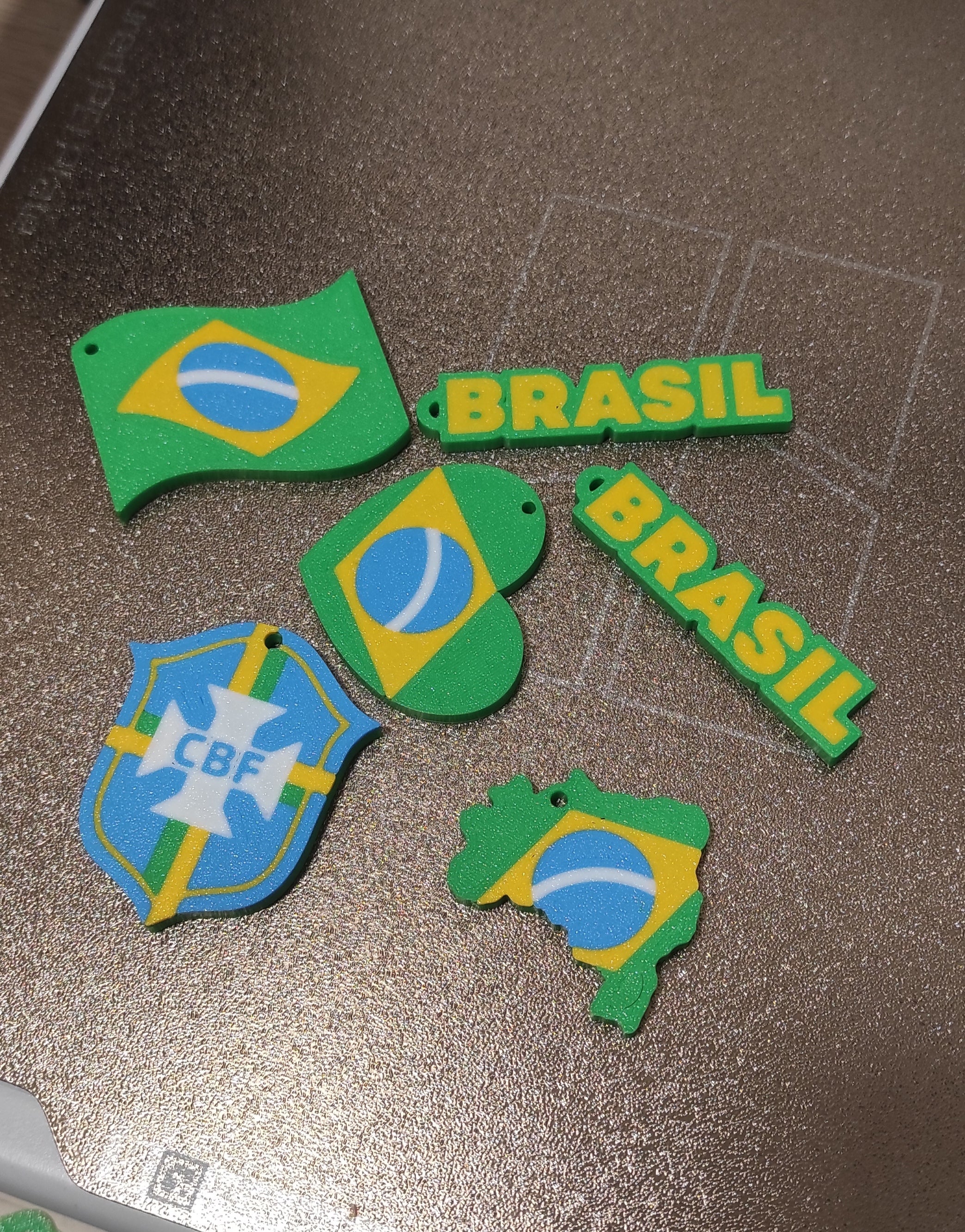 Bandeiras do Brasil World Cup - Chaveiros