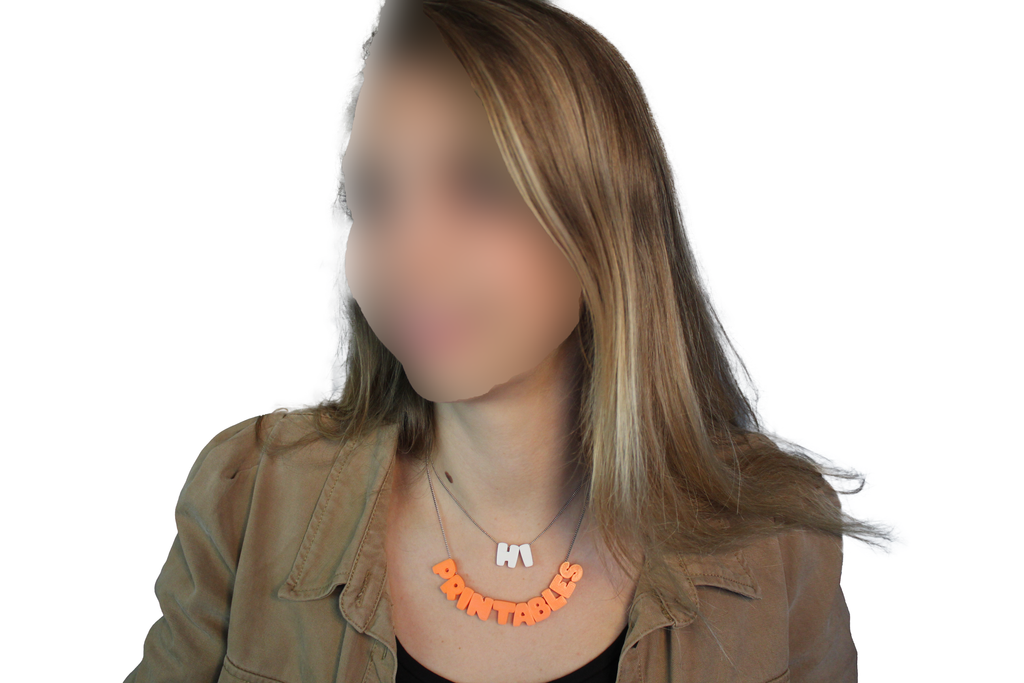 Customizable name (& numbers) necklace
