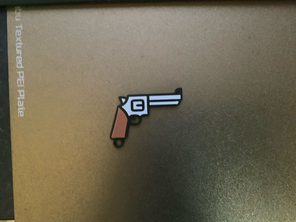 gun keychain / necklace charm(free commercial)