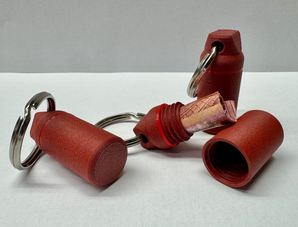 Waterproof Travel Geocache Keychain & Cash Holder