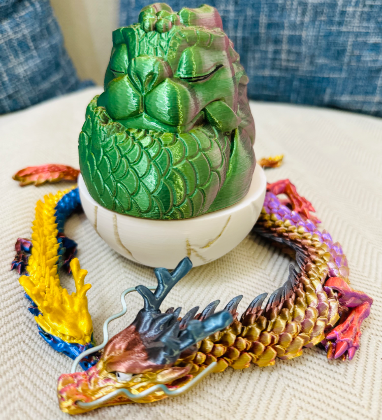 Sleeping Dragon Threaded Dragon Egg