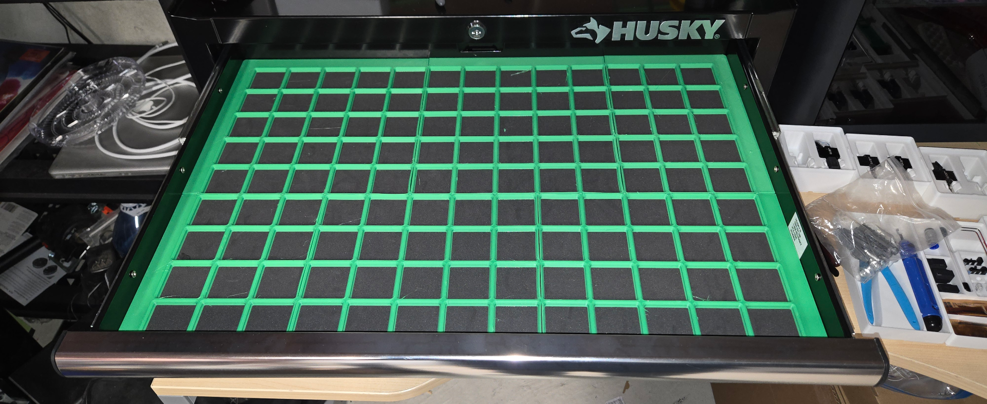 Gridfinity Base for 27" Husky Tool Storage Chest