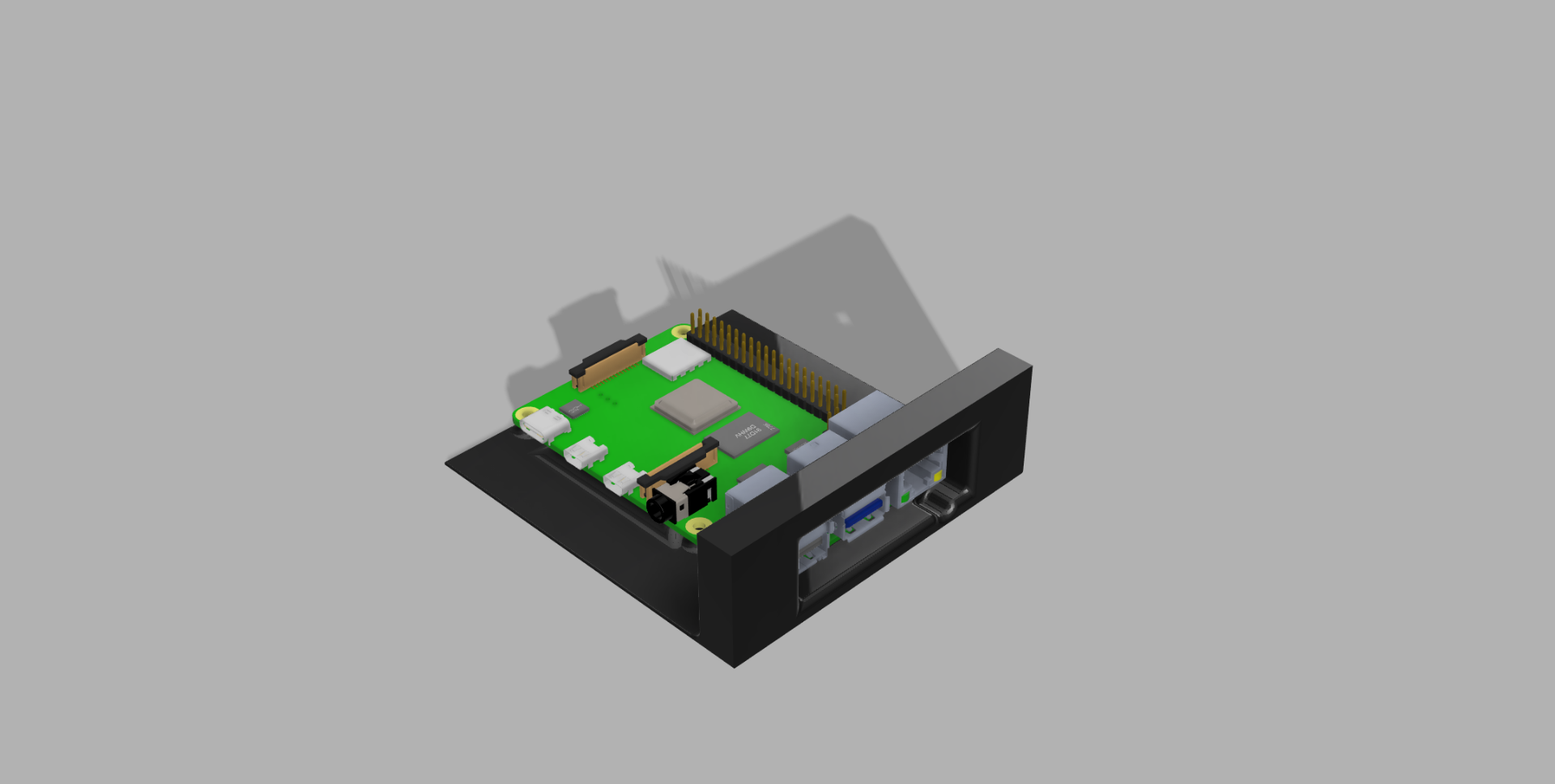 Raspberry PI Module for 1U Rack Module by @talving
