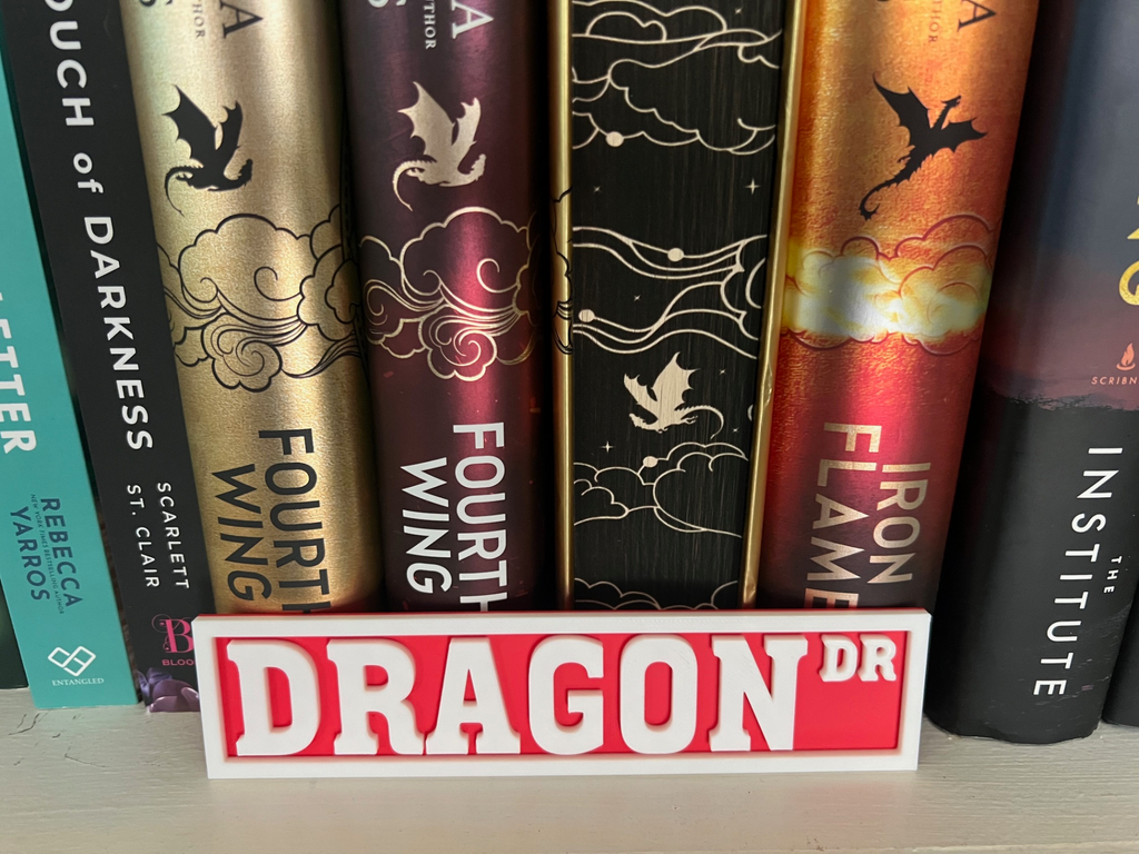 Bookshelf Sign – Dragon Dr – Street Sign